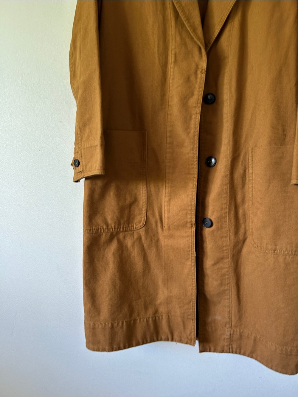Zara ‧ Brick Canvas Cotton Coat - Picture 4 of 8